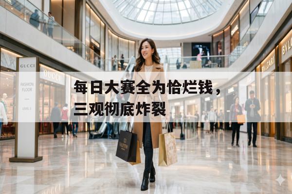 每日大赛全为恰烂钱，三观彻底炸裂